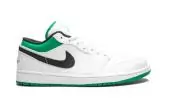 achetez jordan air jordan 1 low white lucky green black